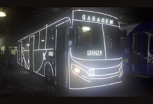 ônibus iluminado