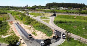 Serviços Públicos pavimenta acesso no Parque Santa Bárbara, região Norte de Campinas