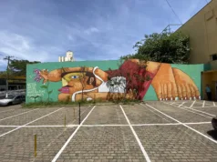 Teatro Castro Mendes recebe mural de 84 metros quadrados