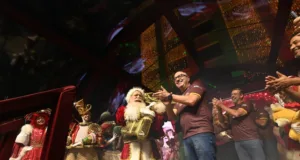 Chegada do Papai Noel ao Largo do Rosário marca início da programação natalina de Campinas
