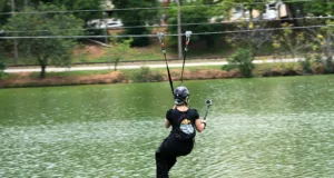 Tirolesa da Lagoa do Taquaral funciona todos os dias a partir desta segunda-feira, 1º de dezembro