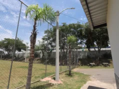 Praça de Esportes no Parque Tropical recebe reparos após vandalismo e furtos