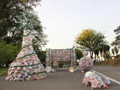 Tampinhas de Amor: árvore natalina na sede da Emdec reúne doações e recebe visitação