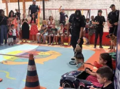 GM participa de ação lúdica pelos 43 anos da CEI Cláudio de Sousas Novaes