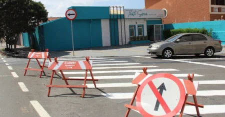 Trechos de duas vias do Parque Santa Bárbara terão sentido único