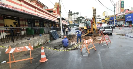 Prefeitura inicia obra para aumentar capacidade de drenagem na região do Mercadão