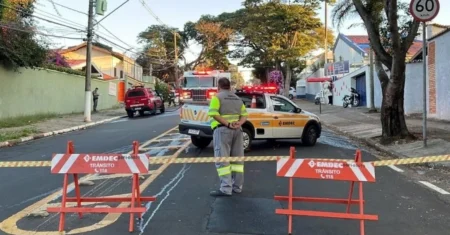 Trecho da rua dos Bandeirantes, no Cambuí, terá bloqueio viário nesta terça para obras