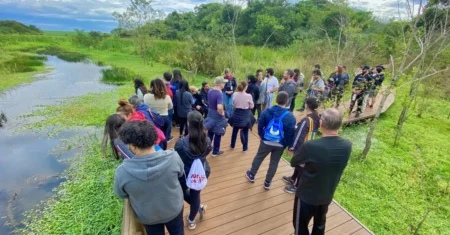 Fundação José Pedro de Oliveira e Centro de Saúde San Diego promovem atividade em meio à natureza