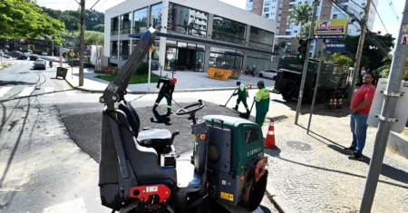 Prefeitura de Campinas faz operação tapa-buracos na área central e no bairro Botafogo