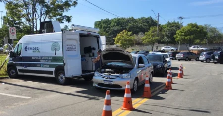 Emdec realiza inspeção veicular ambiental gratuita no Parque Ecológico Monsenhor Emílio José Salim