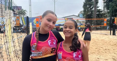 Dupla feminina de vôlei de praia é medalha de ouro na etapa do Circuito Paulista em São Bernardo