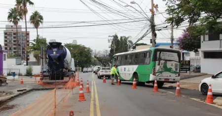 Ponto da Andrade Neves recebe obras de pavimento de concreto entre os dias 4 e 15 de junho
