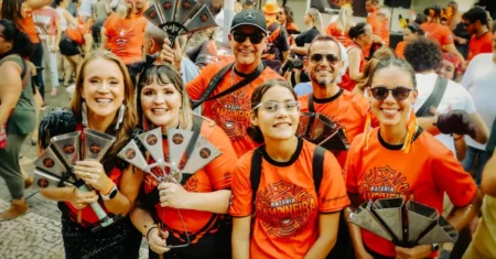 Bateria Campineira leva ritmo e alegria à Arena do Torcedor antes dos jogos do Brasil